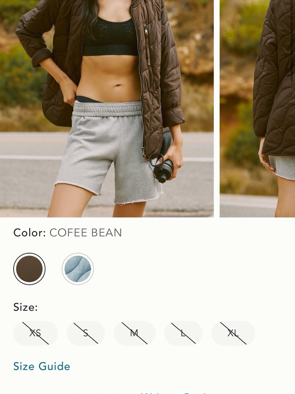 Varley Coffee Bean danea Quilted Puffer Jacket